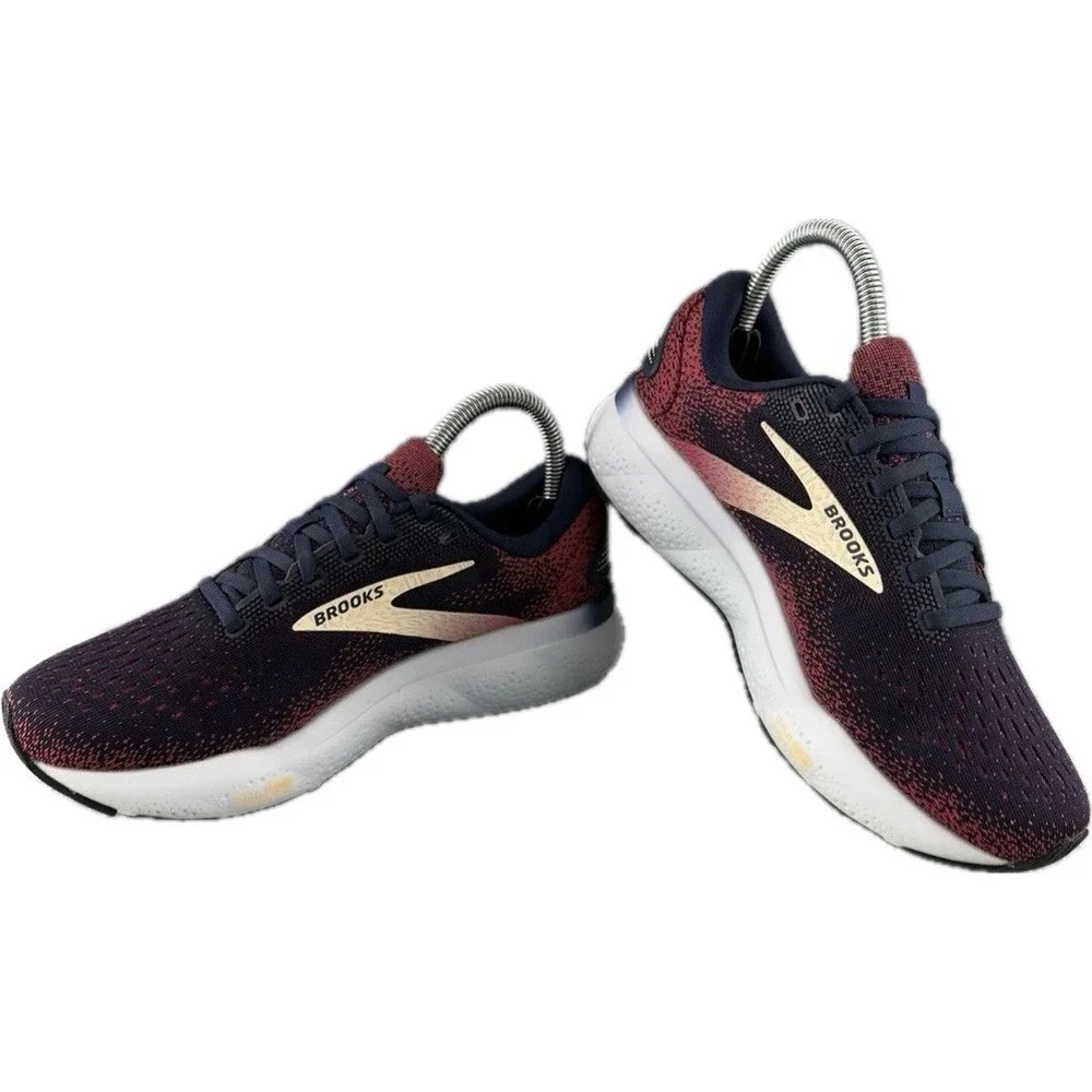 Brooks Ghost 16 Womens US 6 B MED Blue Pink Athletic Running Shoes Gym Sneakers